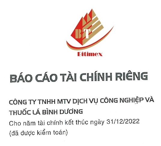 BÁO CÁO TÀI CHÍNH RIÊNG NĂM 2022